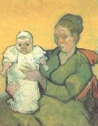 Vincent Van Gogh Mother Roulin wtih Her Baby (nn04) oil painting on canvas